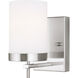 Sean Lavin Zire 1 Light 4.38 inch Brushed Nickel Bath Vanity Wall Light