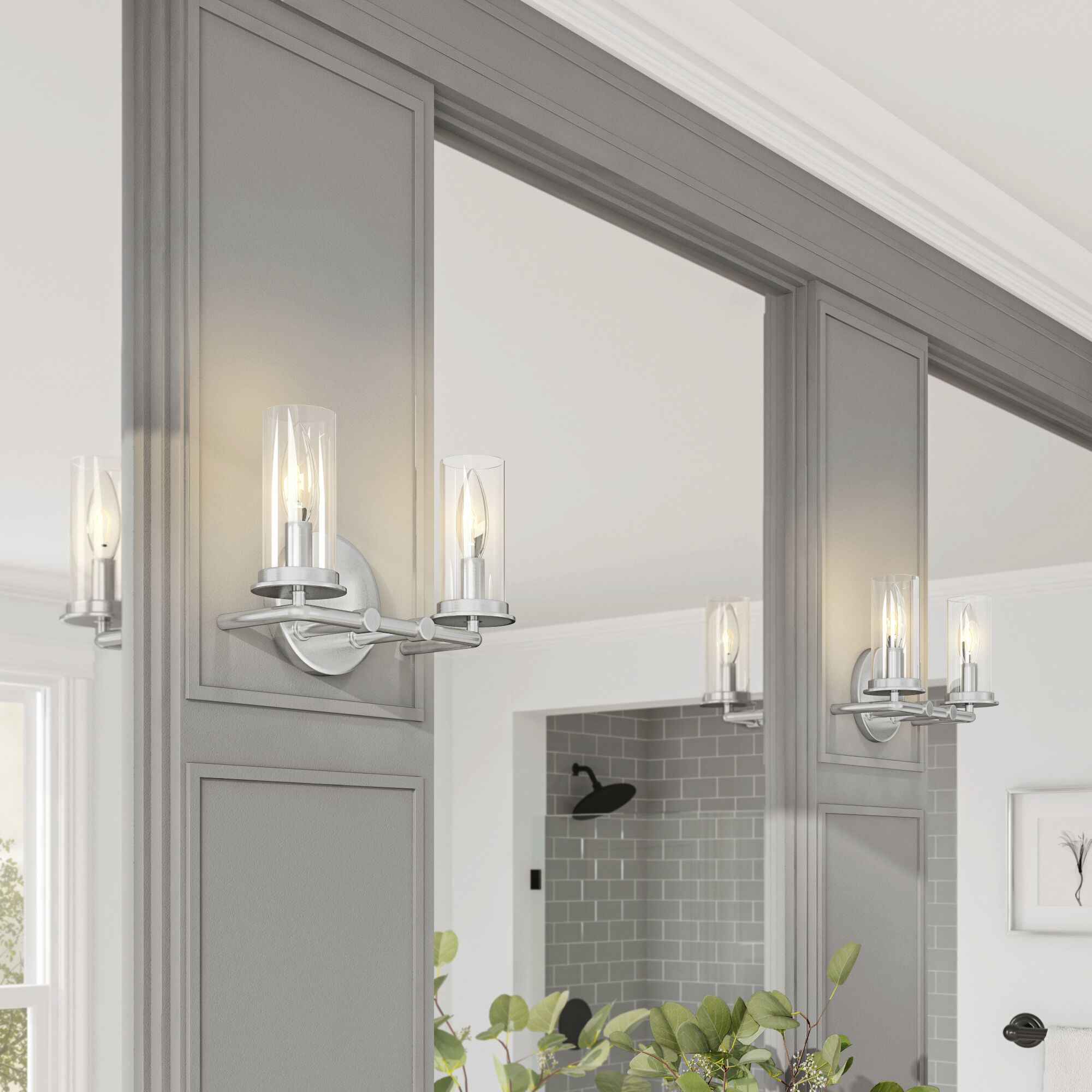 Hudson Heights 2 Light 11 inch Polished Nickel Vanity Light Wall Light