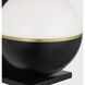 Sean Lavin Akova Wall Sconce Wall Light in Matte Black with Plated Brass
