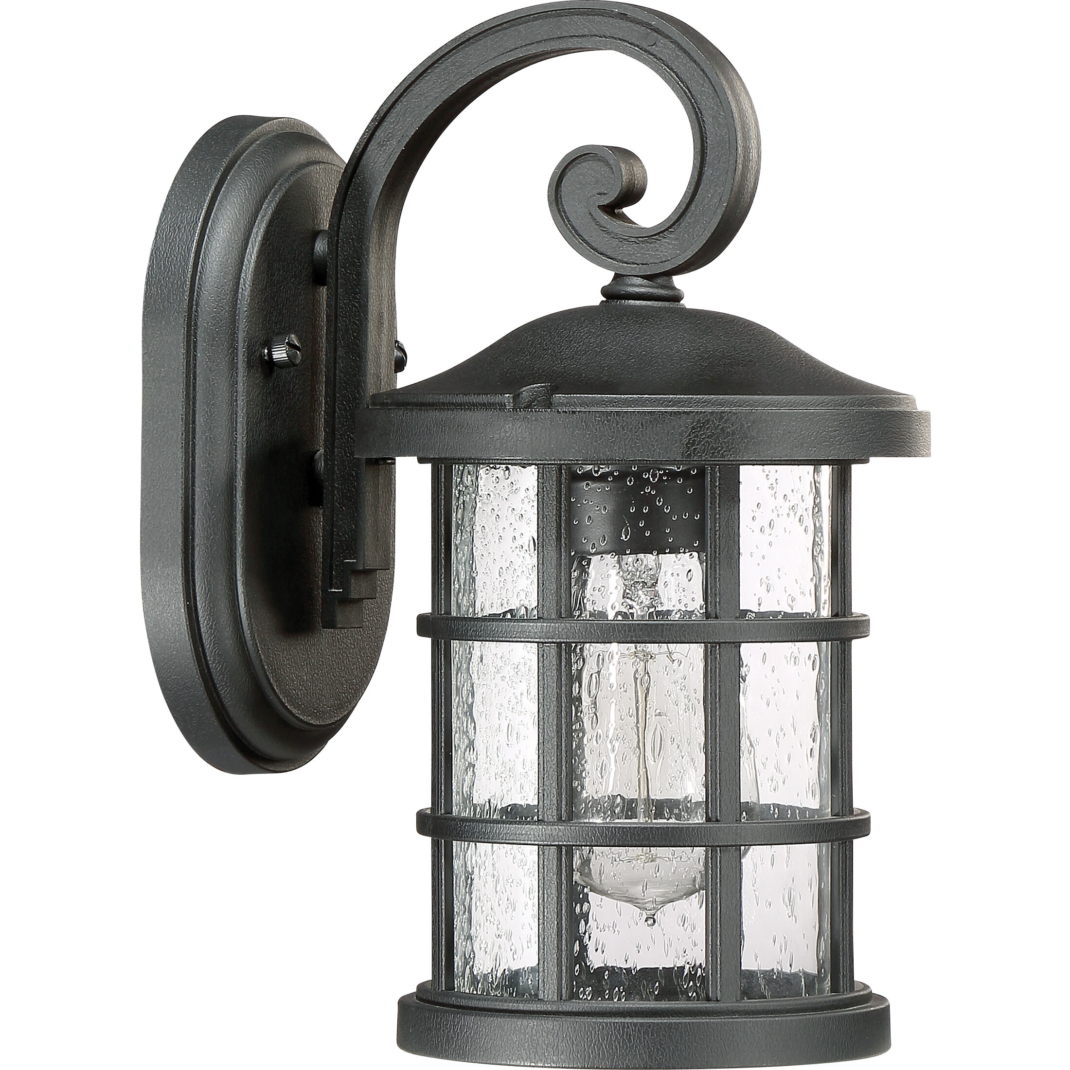 Crusade 1 Light 11 inch Earth Black Outdoor Wall Lantern