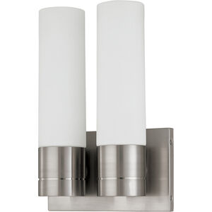 Link 2 Light 8 inch Brushed Nickel ADA Wall Sconce Wall Light