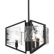 Varsha 3 Light 16.75 inch Matte Black Pendant Ceiling Light