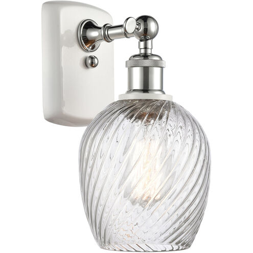 Ballston Salina LED 5 inch White and Polished Chrome Sconce Wall Light, Ballston