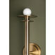Arley 2 Light 5 inch Patina Brass Wall Sconce Wall Light