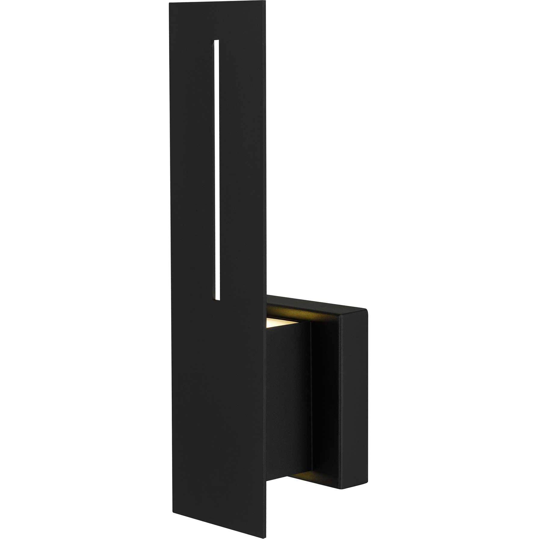 Slot LED 15 inch Sand Black Outdoor Wall Sconce