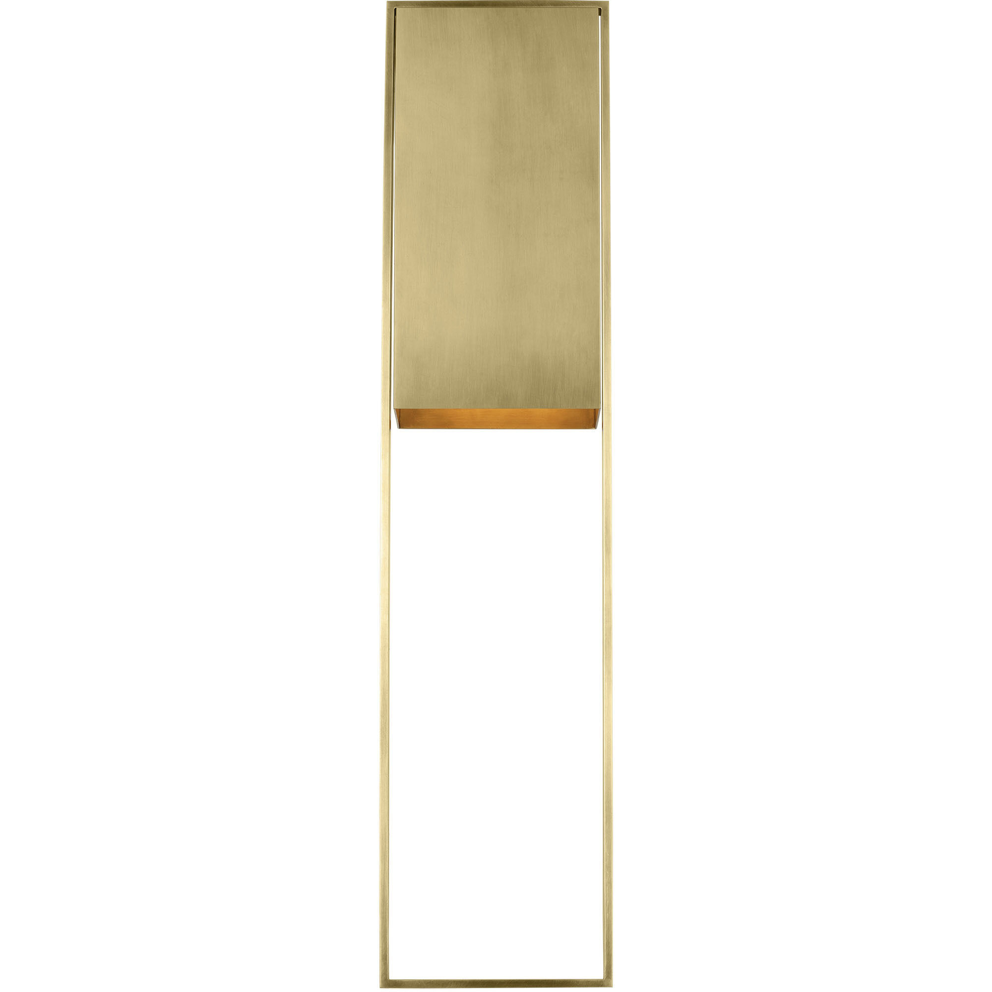 Mick De Giulio Alude LED 36 inch Hand-Rubbed Antique Brass Outoor Wall Light