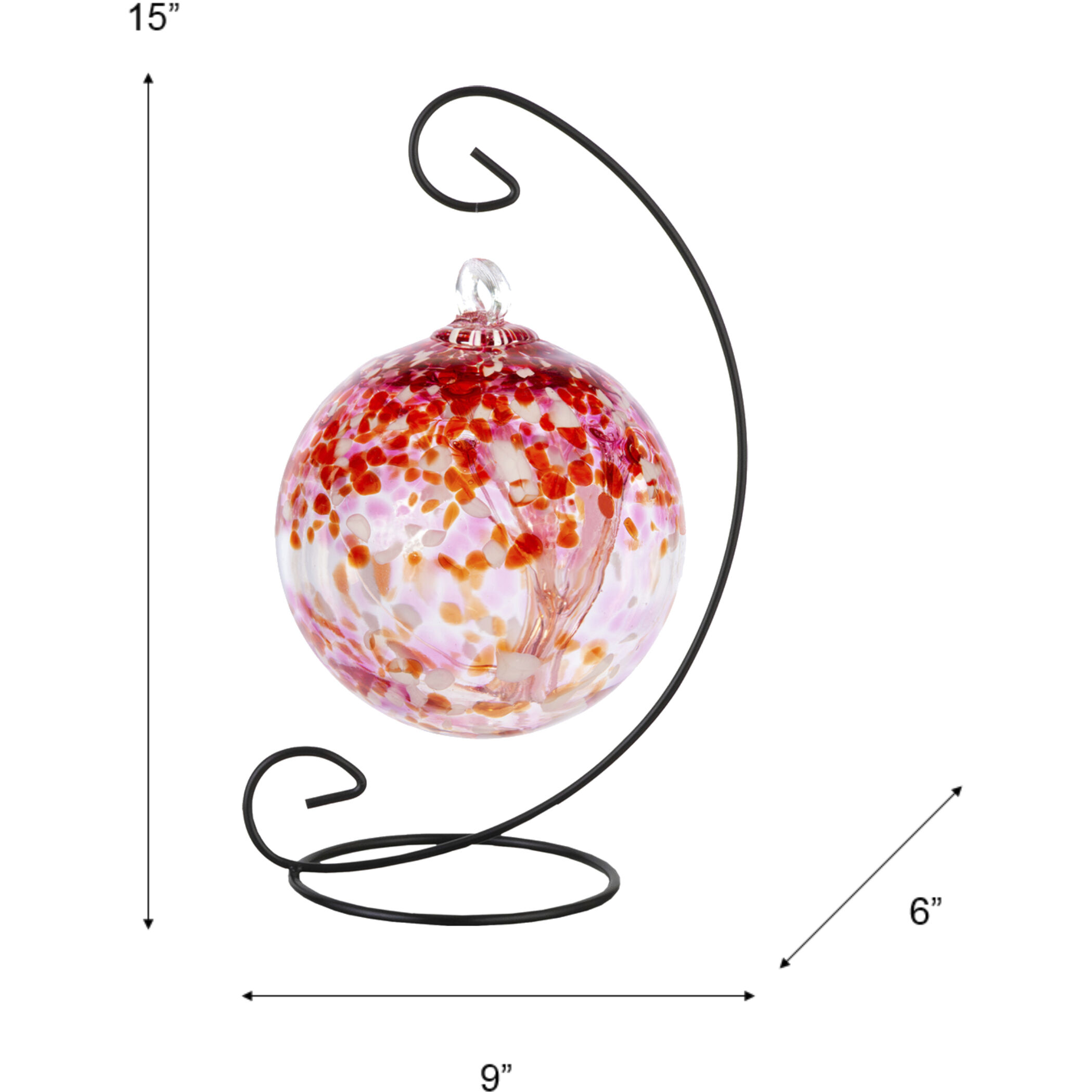 Tree Of Life Multi-color Art Glass Orb