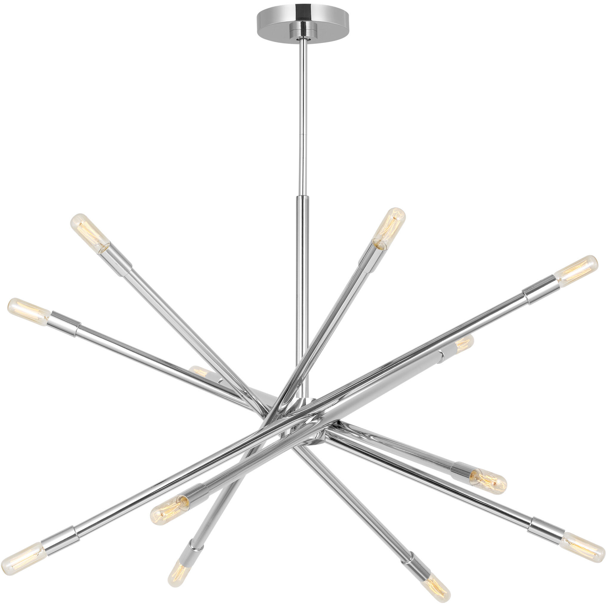 C&M by Chapman & Myers Eastyn 12 Light 29.75 inch Polished Nickel Chandelier Ceiling Light