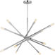C&M by Chapman & Myers Eastyn 12 Light 29.75 inch Polished Nickel Chandelier Ceiling Light