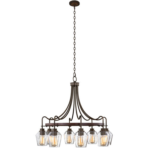 Allegheny 8 Light 32 inch Brownstone Chandelier Ceiling Light