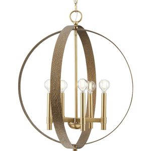 Allegheny 5 Light 22 inch Soft Gold Chandelier Ceiling Light, Design Series