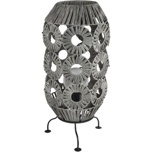 Palayan 36 inch 7.00 watt Gray with Black Outdoor Table Lamp