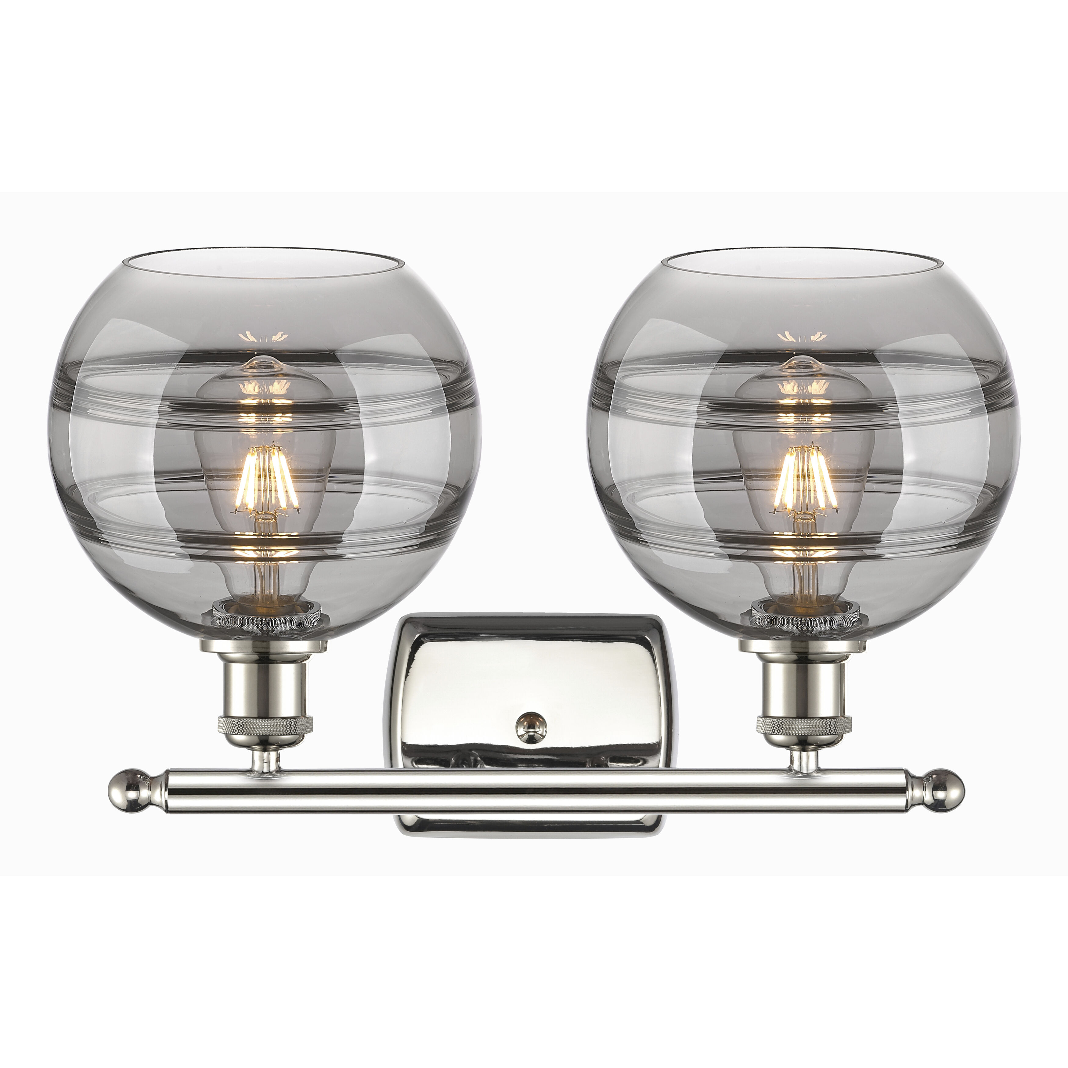 Ballston Rochester 2 Light 18 inch Polished Nickel Bath Vanity Light Wall Light