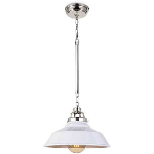 Maine 1 Light 16 inch White Pendant Ceiling Light, Large