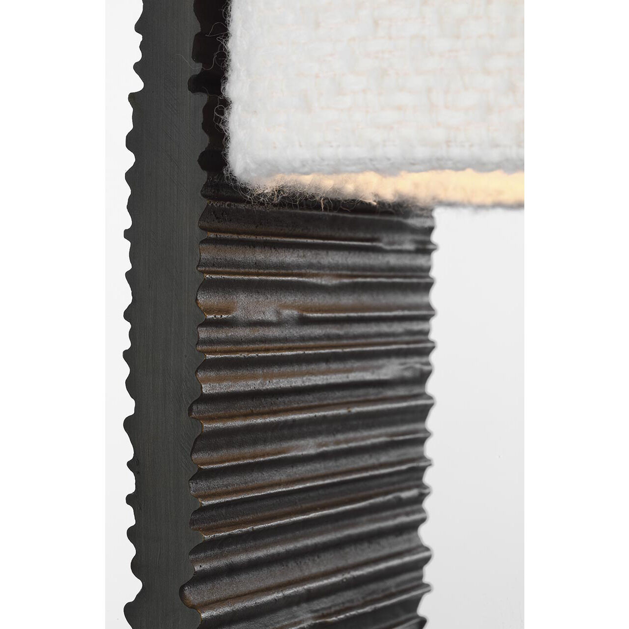 Anne-Marie Barton Fumar 34 inch 8.00 watt Ridged Carbon Statement Table Lamp Portable Light