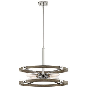 Hanston 4 Light 22.5 inch Polished Nickel Pendant Ceiling Light
