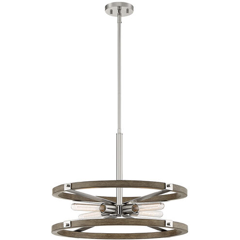 Hanston 4 Light 22.5 inch Polished Nickel Pendant Ceiling Light