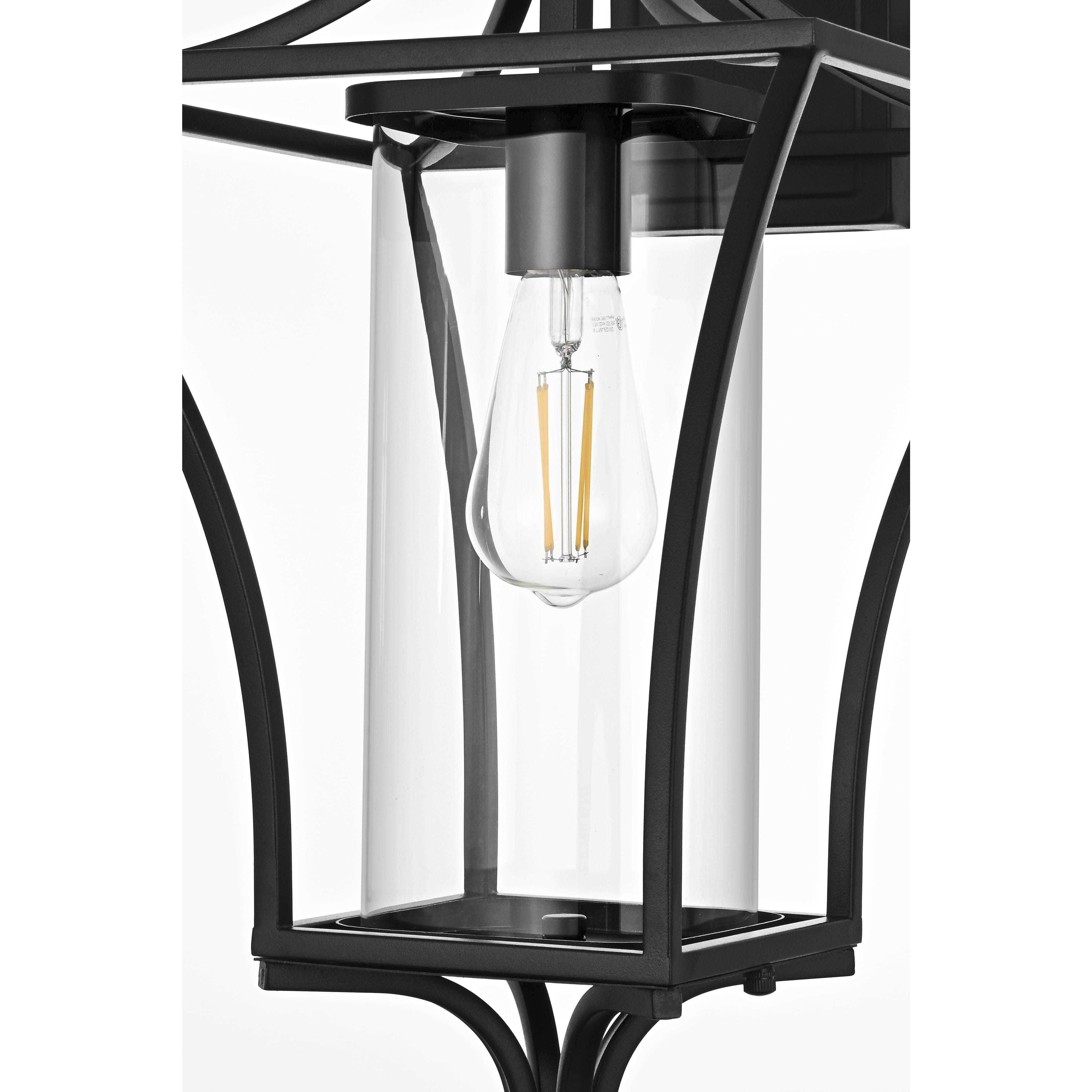 Belgrade 1 Light 21 inch Black Outdoor Wall Sconce