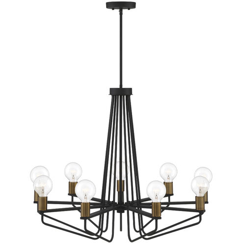 Ravella 9 Light 30 inch Black Chandelier Ceiling Light