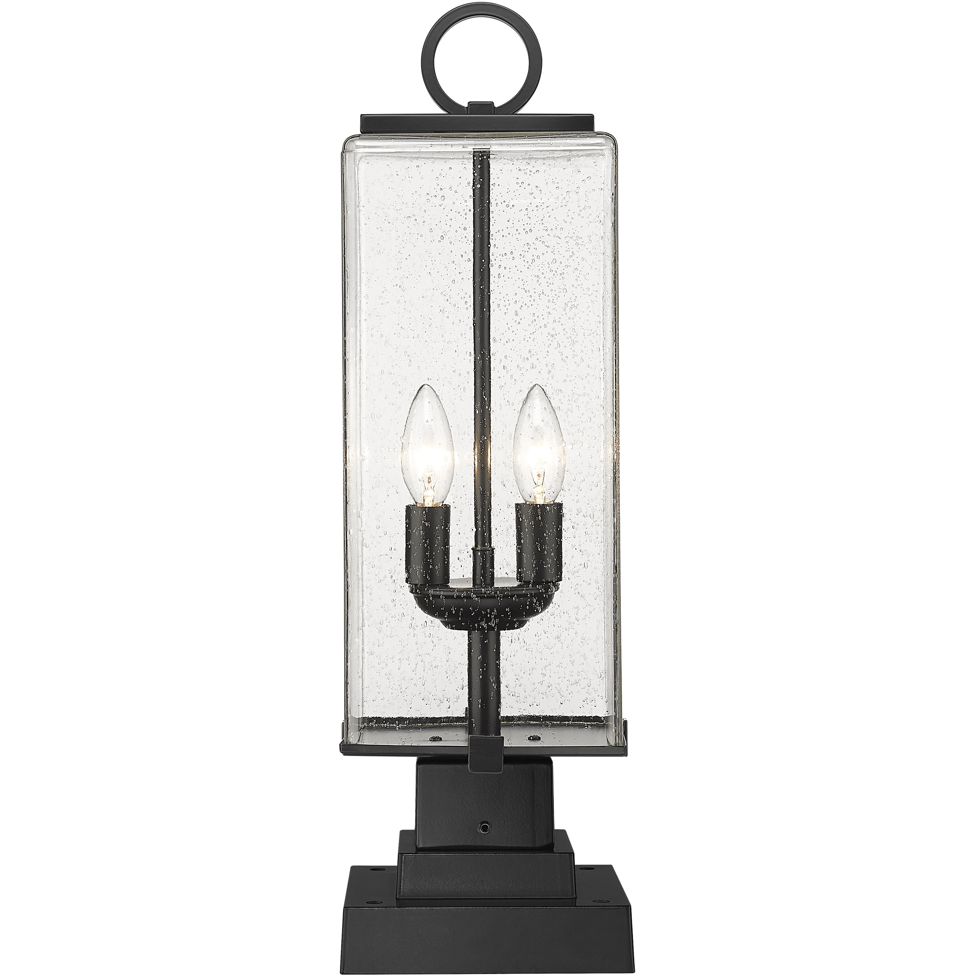 Sana 2 Light 22.5 inch Black Outdoor Pier Mounted Fixture