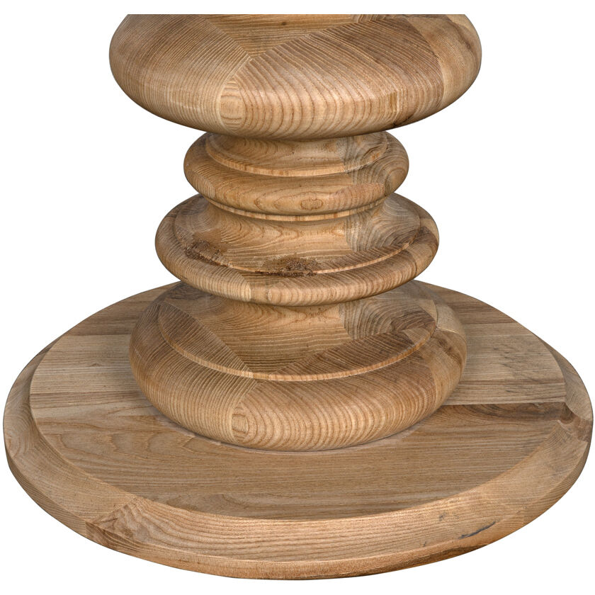 Old Elm 28 X 20 inch Clear Coat Flat Pedestal Side Table