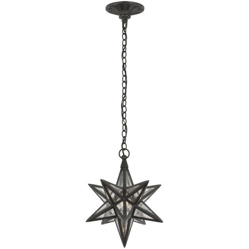 Chapman & Myers Moravian Star LED 11.5 inch Aged Iron Star Lantern Ceiling Light, Small