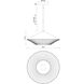 Alora Mood Daphne 1 Light 15 inch White and Brown Cotton Rope Pendant Ceiling Light