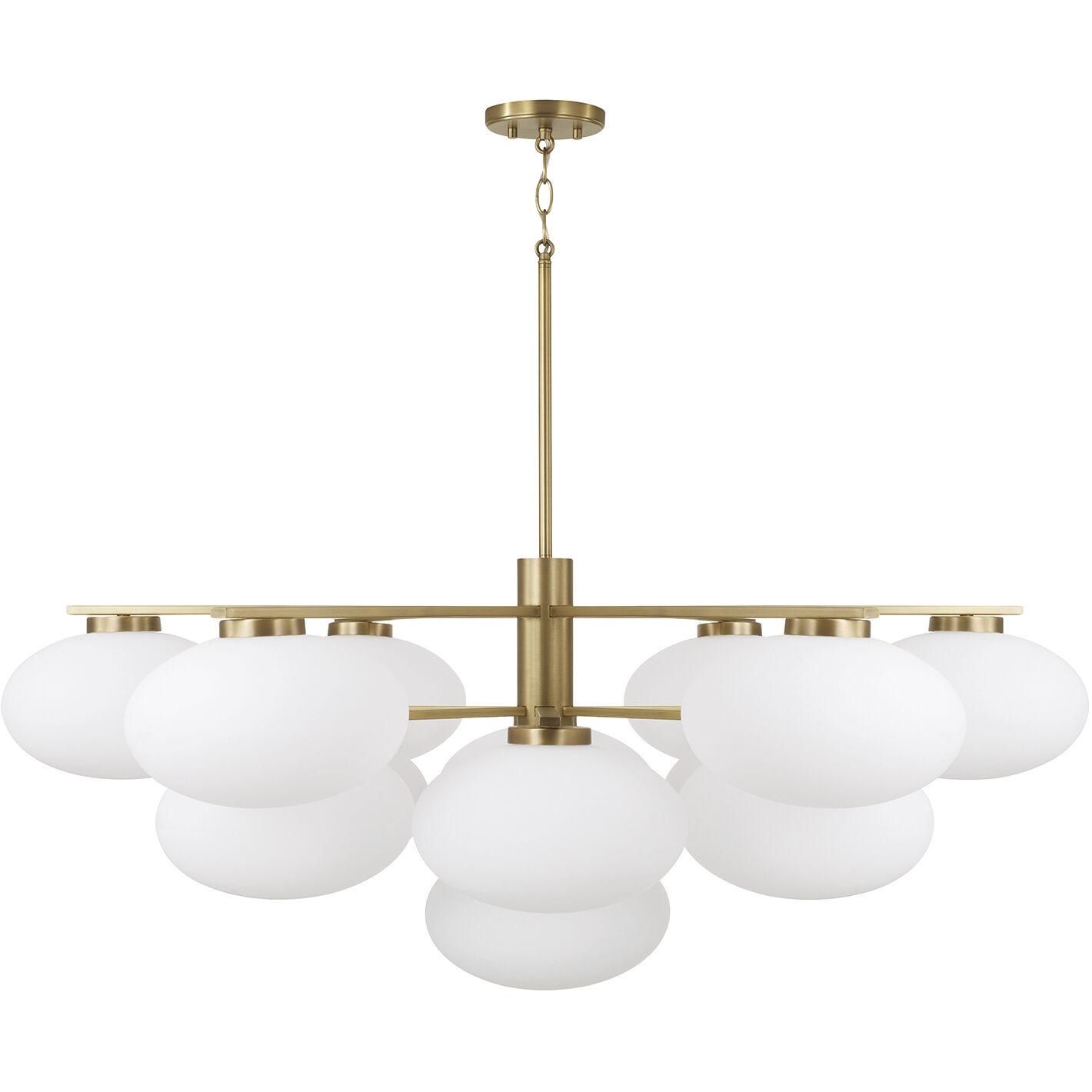 Soren 13 Light 45.5 inch Aged Brass Chandelier Ceiling Light