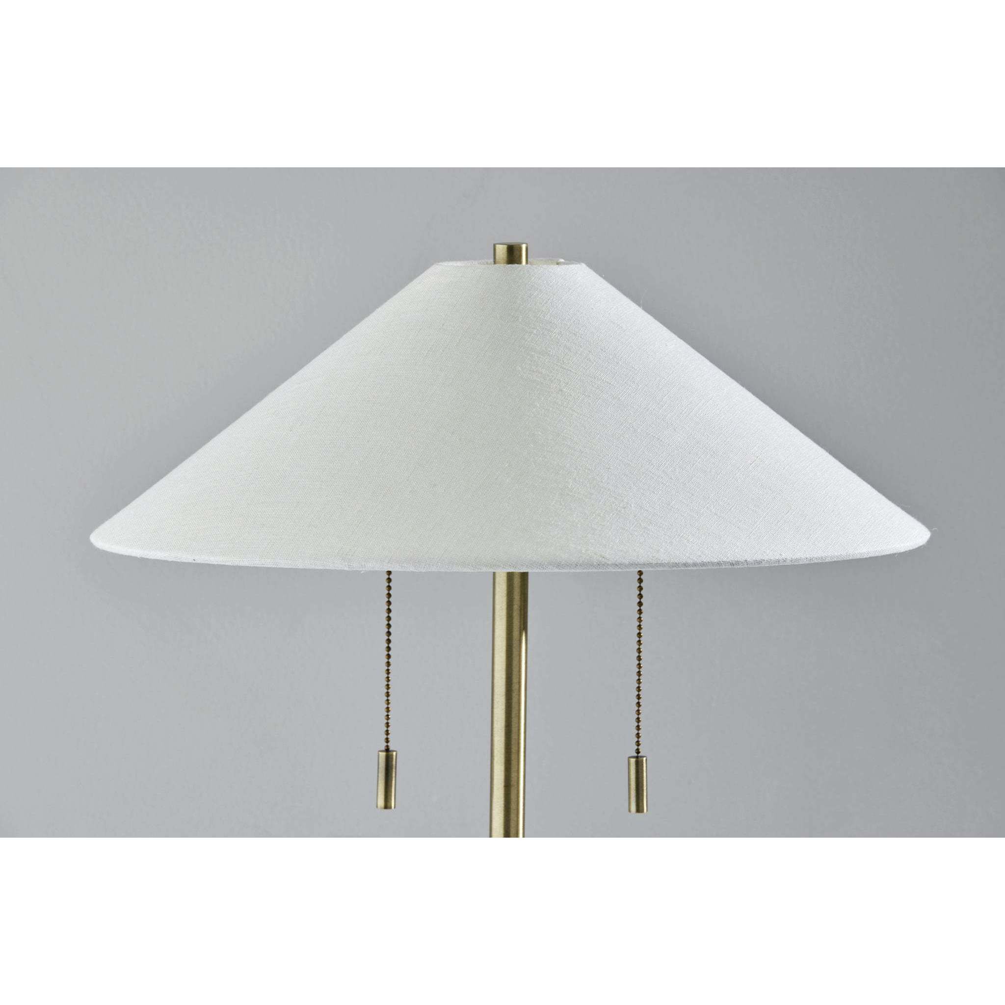 Claremont 24 inch 40.00 watt Antique Brass Table Lamp Portable Light