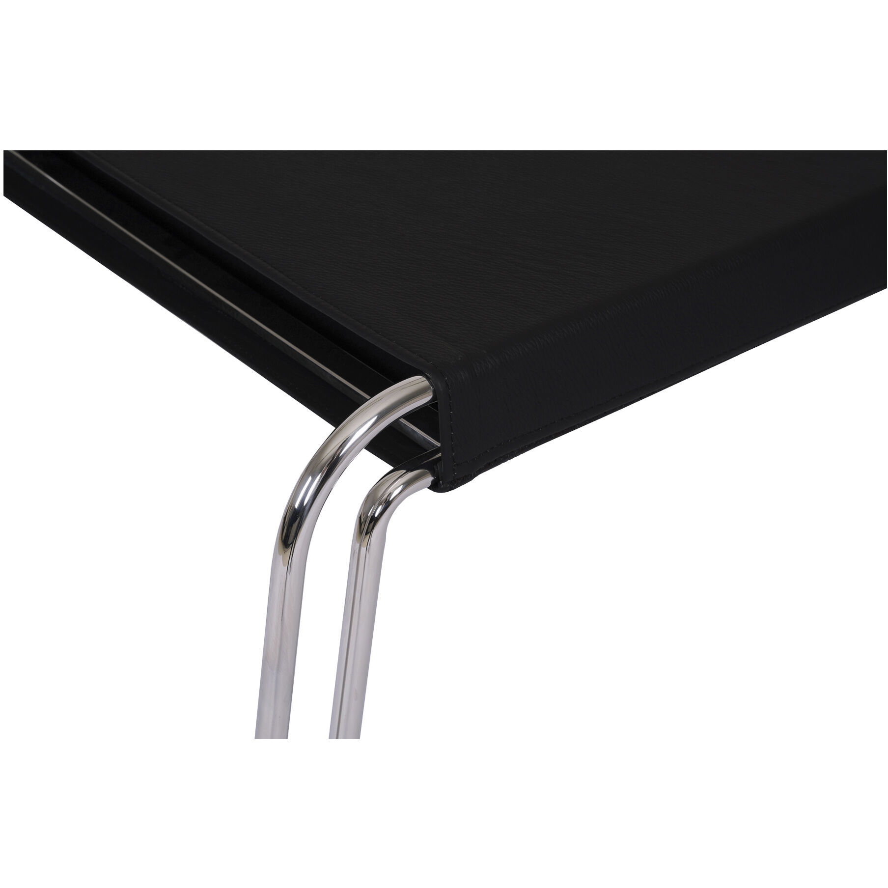 Petra 18 inch Black Accent Stool