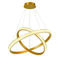 Fusion LED 32 inch Brushed Gold Foyer Chandelier Ceiling Light