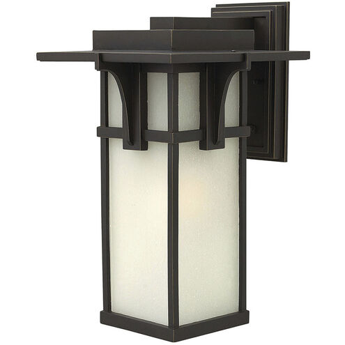 Manhattan LED 19 inch Oil Rubbed Bronze Outdoor Wall Mount Lantern, Large