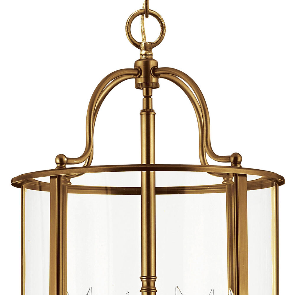 Gentry 6 Light 14 inch Heirloom Brass Indoor Foyer Light Ceiling Light