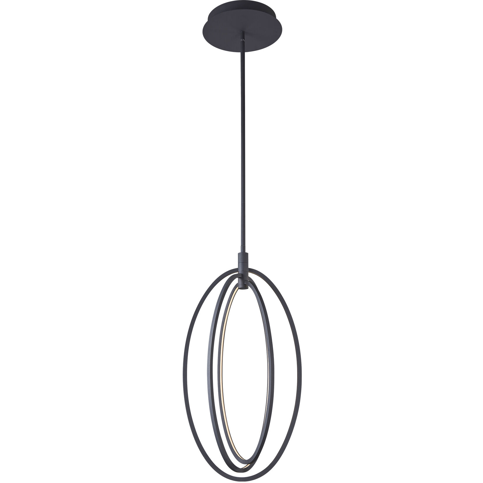 Radium 15.25 inch Black Pendant Ceiling Light
