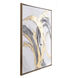 Contemporary Motion Brass and Brown Wall Art