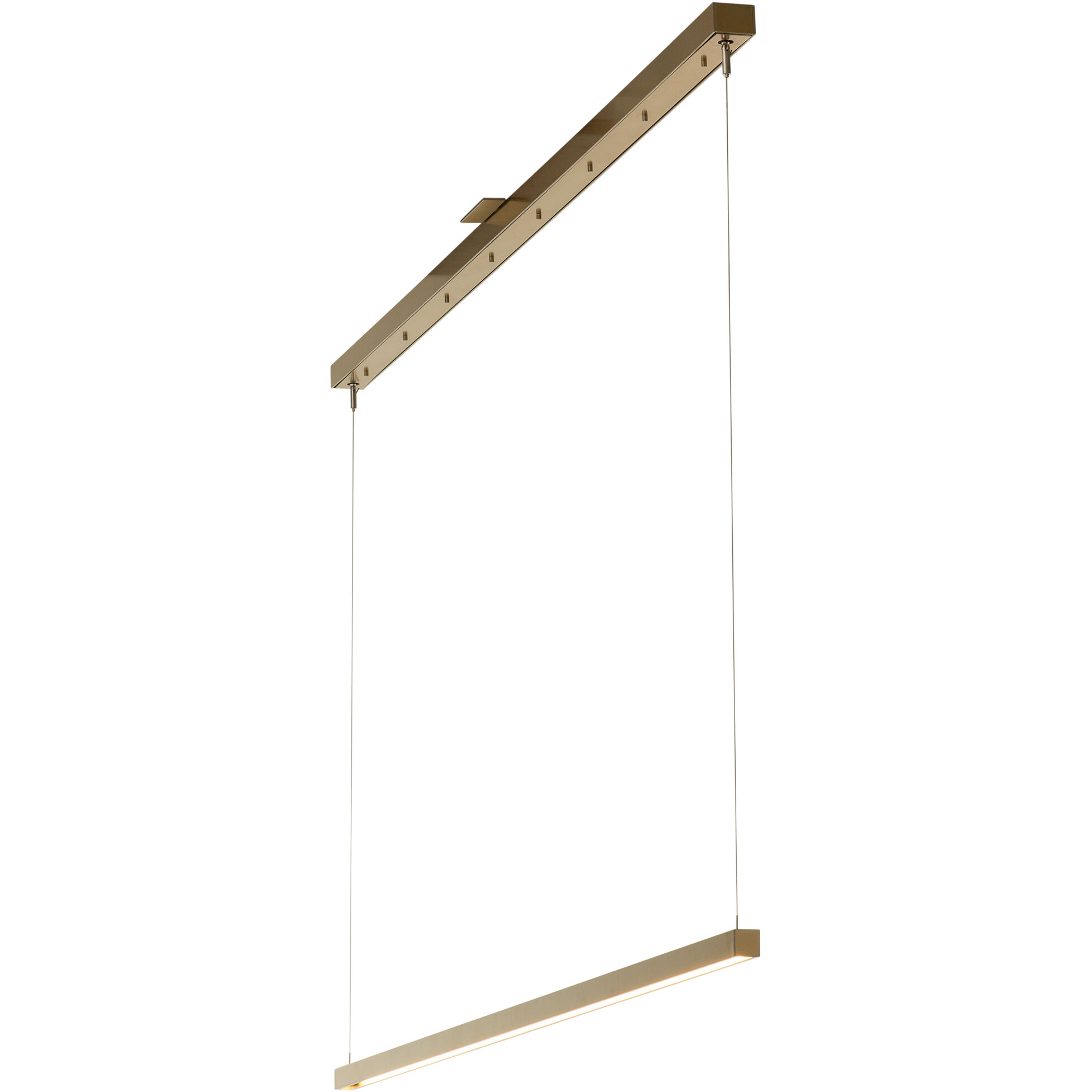 Art + Alchemy Ingot LED 1.25 inch Modern Brass Pendant Ceiling Light