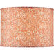 Nomad Terracotta and Ivory 20 inch Drum Lamp Shade, Large