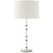 Kane 31 inch 150.00 watt Matte Daisy with Polished Nickel Table Lamp Portable Light