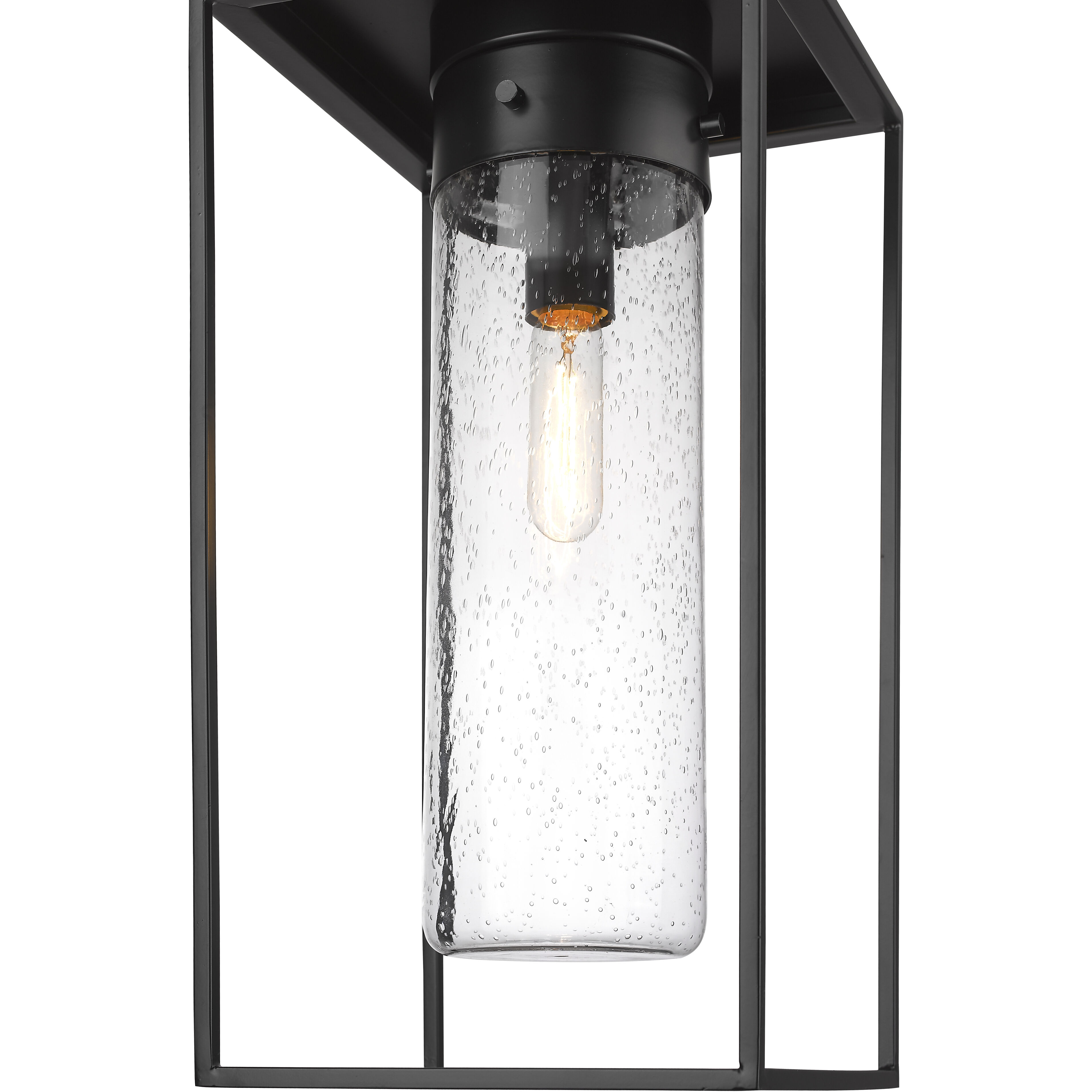 Sheridan 1 Light 10 inch Black Outdoor Chain Mount Ceiling Fixture