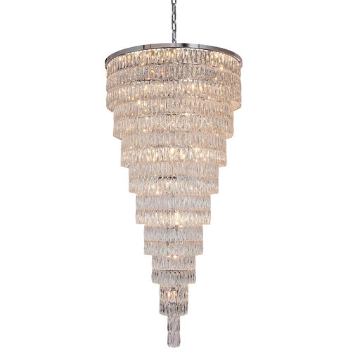 Canada 42 Light 42 inch Chrome Chandelier Ceiling Light