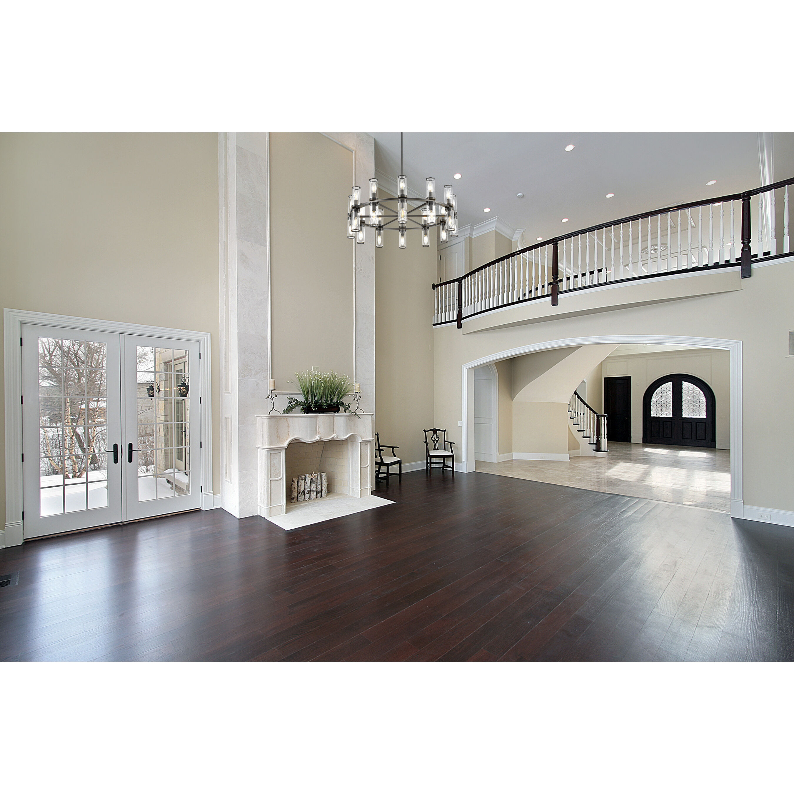 Revolve 24 Light 32.75 inch Clear Glass/Urban Bronze Chandelier Ceiling Light