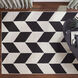 Optika 158 X 118 inch Black/White Rug in 10 x 13