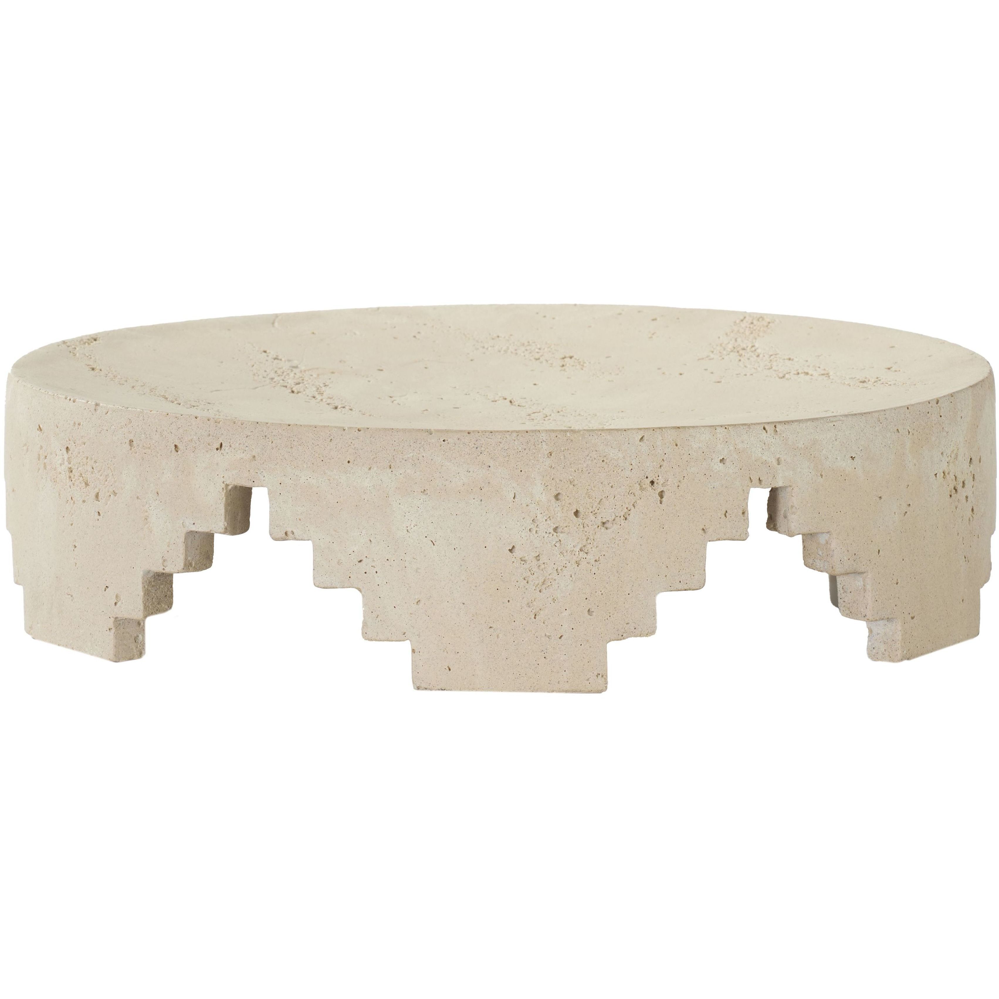 Cornwall Faux Travertine Centerpiece