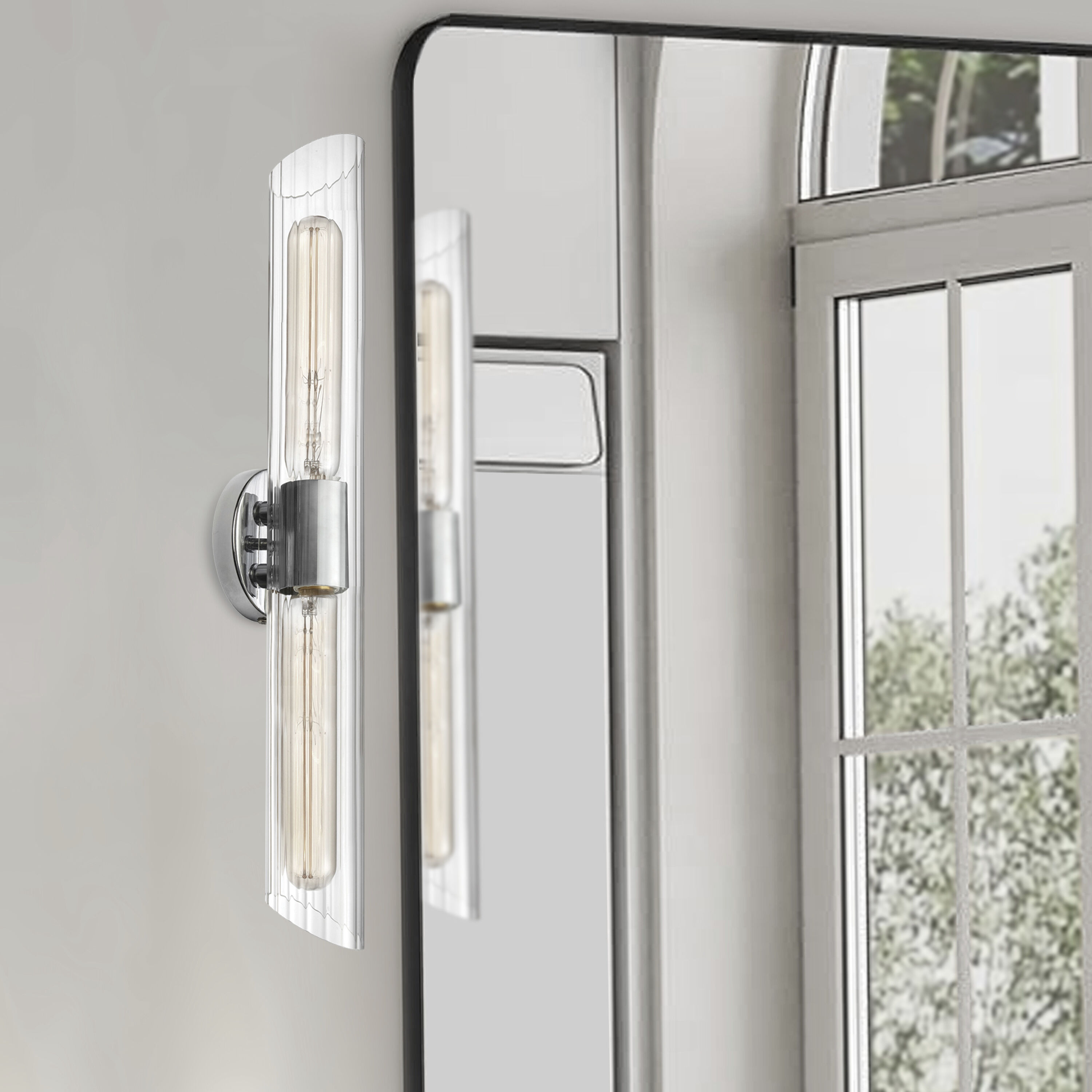 Samantha 2 Light 25 inch Polished Chrome Vanity Light Wall Light