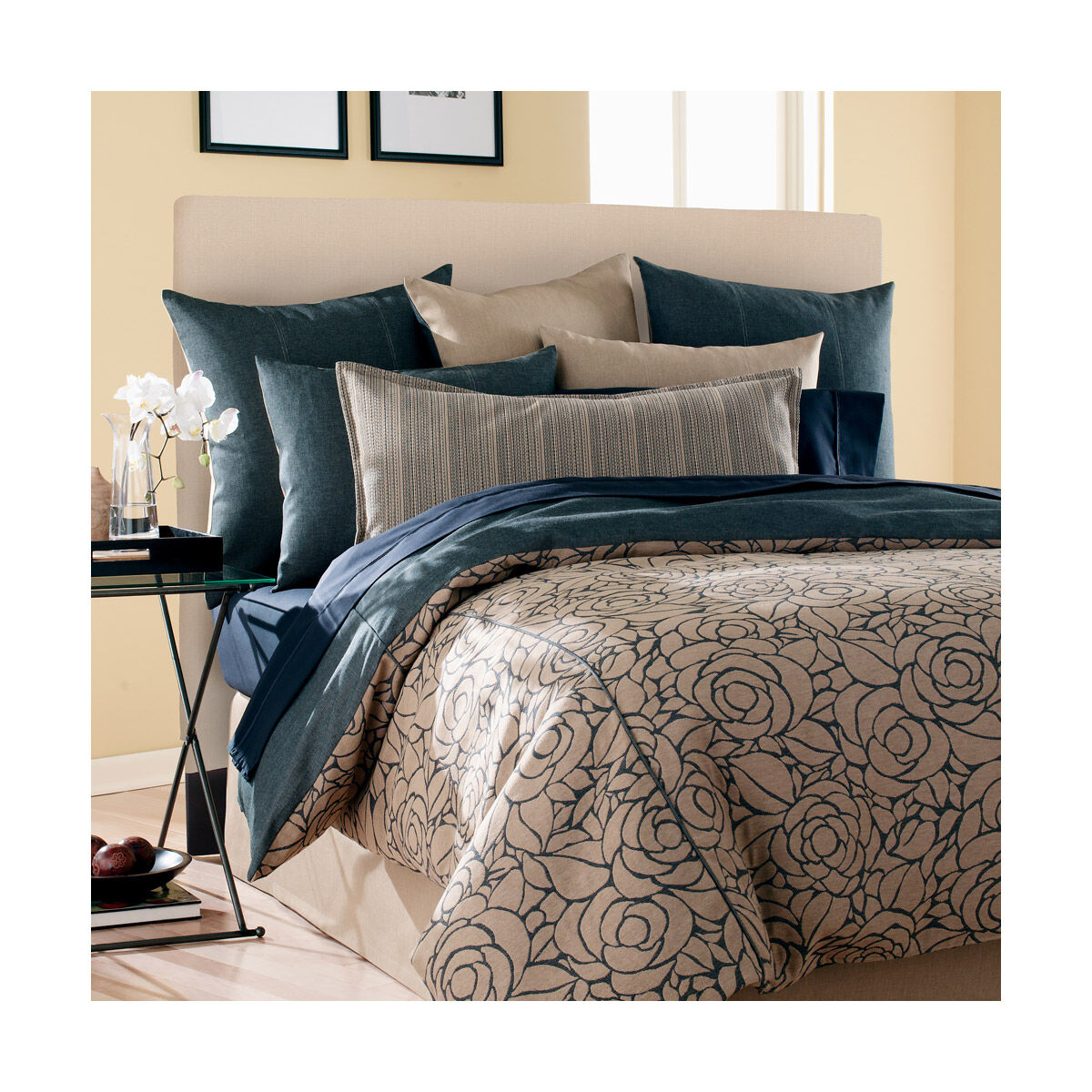 FQ Bella Eggplant Slipcovered Headboard