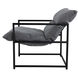 Teddy Dark Grey/Black Sling Chair