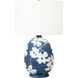 Hable Lila 22.5 inch 9 watt Semi Matte Navy Blue Table Lamp Portable Light
