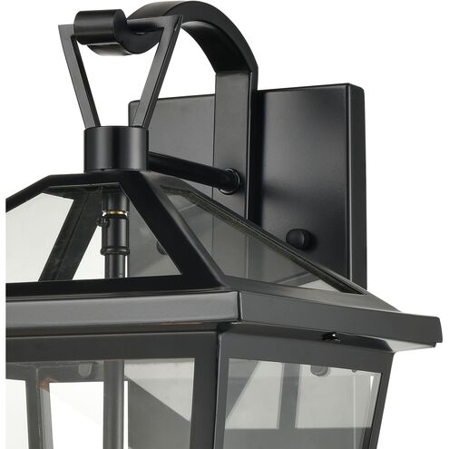 Main Street 3 Light 16 inch Black Outdoor Wall Sconce