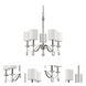 Lily 5 Light 23 inch Polished Nickel Chandelier Ceiling Light