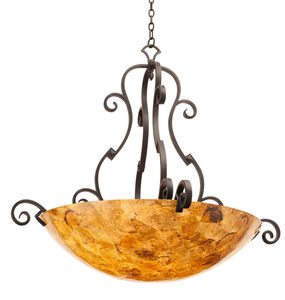Ibiza 6 Light 45 inch Antique Copper Pendant Ceiling Light in Penshell (PS105)